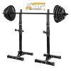 Adjustable Height, Portable, Sturdy Steel Squat Rack Barbell Stand