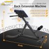 SGF Hyperextension Machine Roman Chair - Lower Back Hyper Extension Bench - Adjustable Exercise Equipment for Hamstring and Glute for Home Gym - Image 4